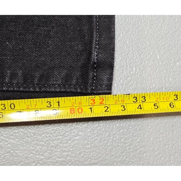 Levi's Mens 30 Black 505 Straight Leg Jeans - Picture 10 of 13